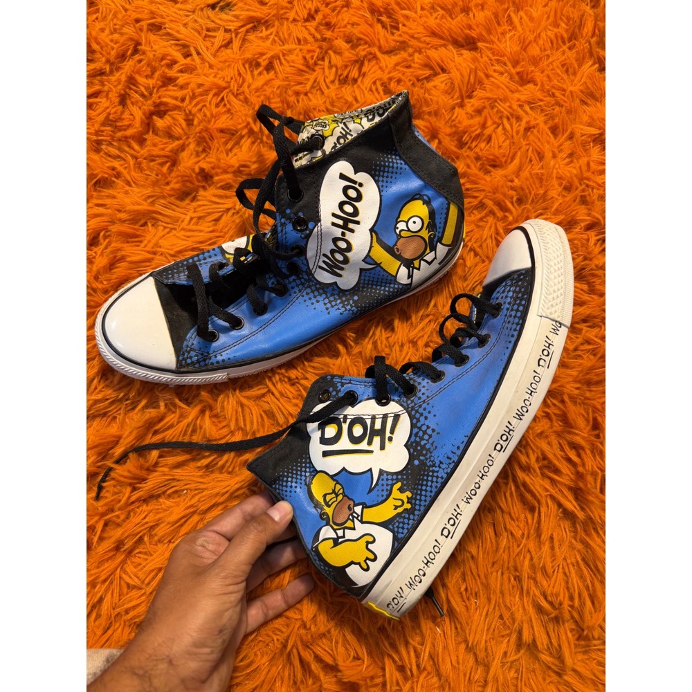 Converse Chuck Taylor All Star The Simpsons Homer Simpson High Top Blue Mens 9.5